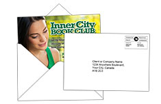 Publipostage - Cartes postales enveloppées et adressées - frais de poste non inclus 14pt